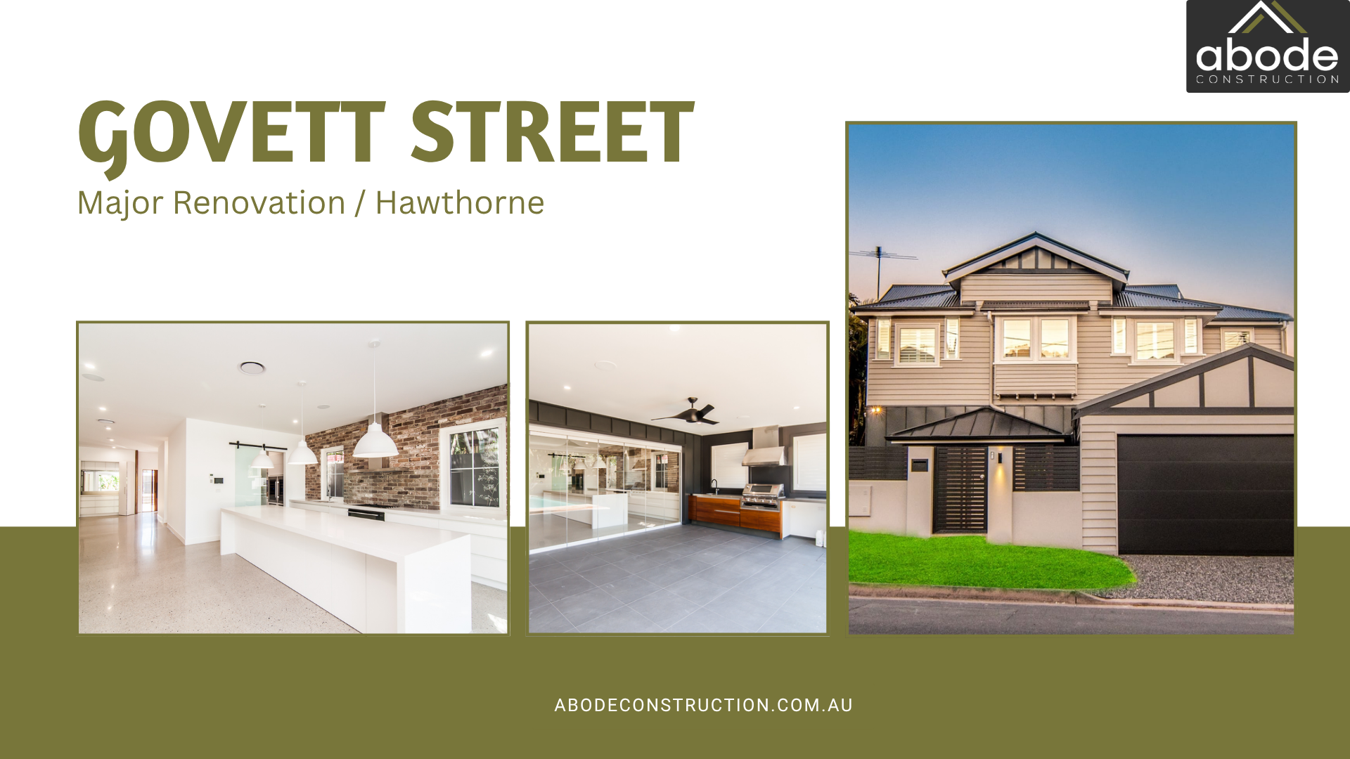 home renovations in Brisbane by Abode Construction