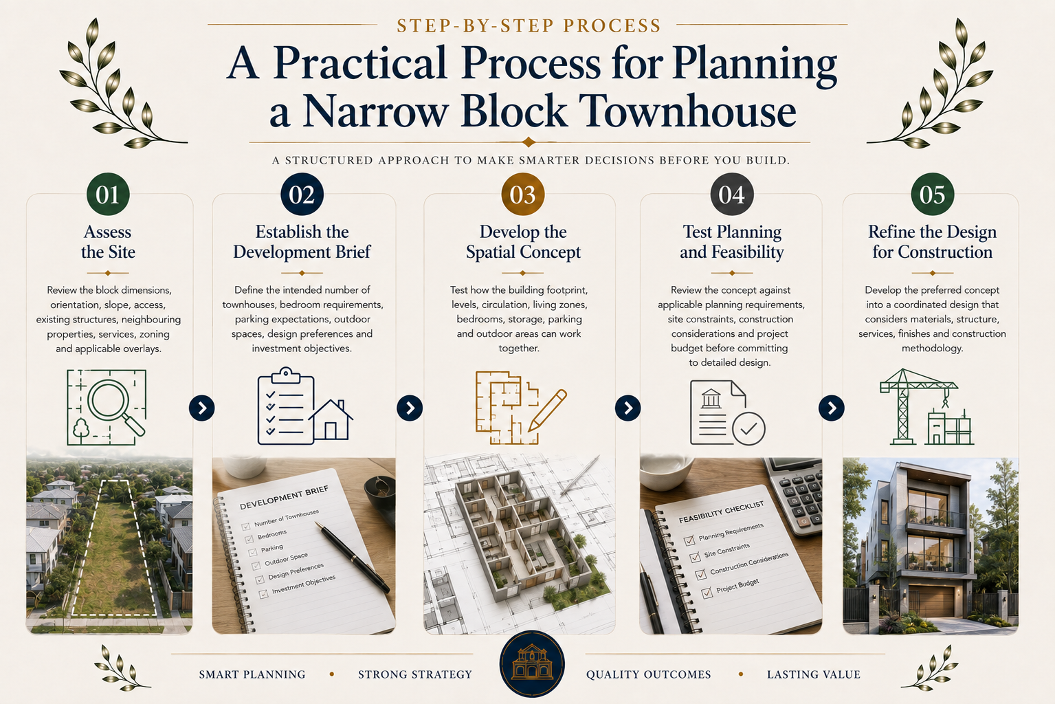 Practical Process for Planning a Narrow Block Townhouse