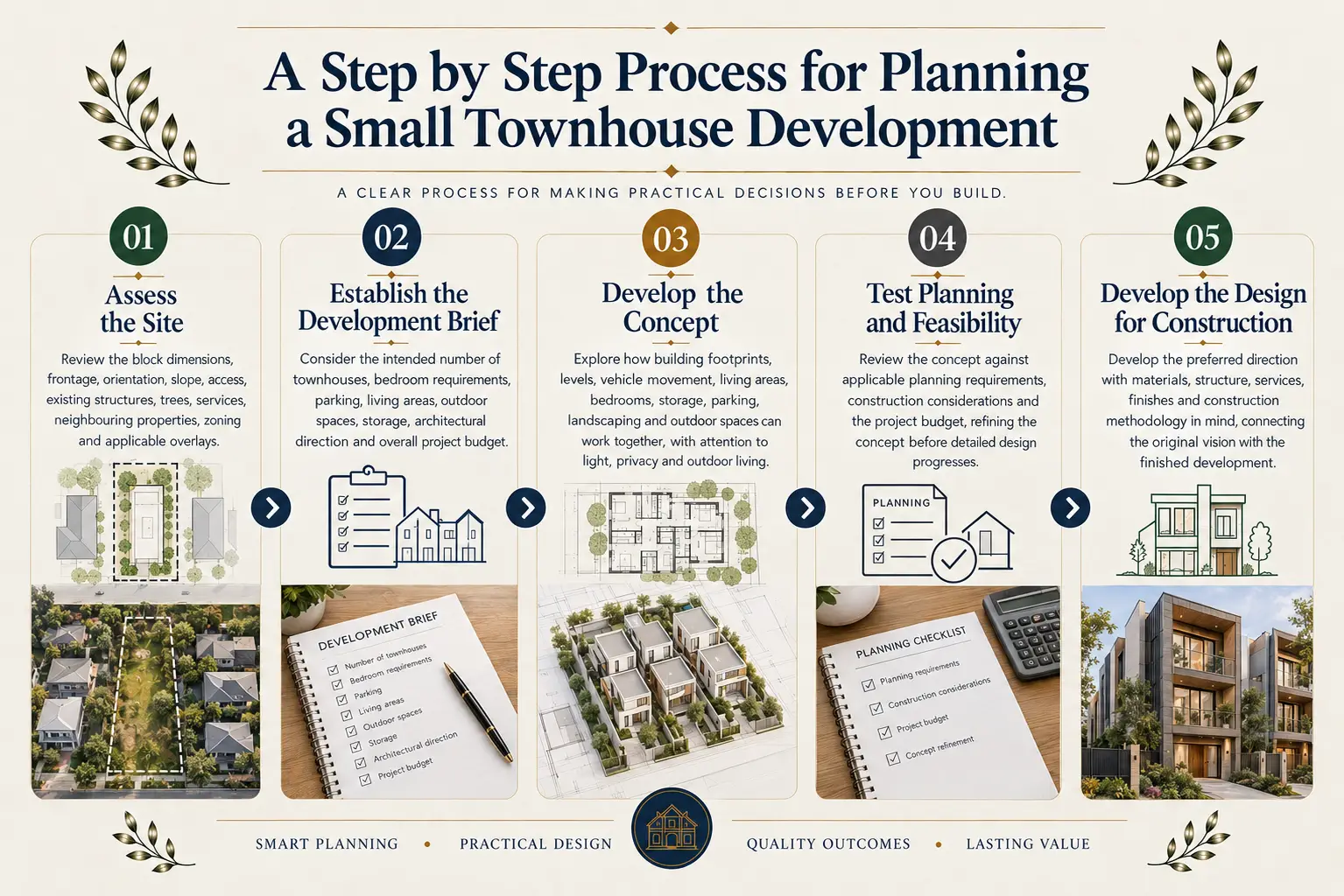 A Step by Step Process for Planning a Small Townhouse Development