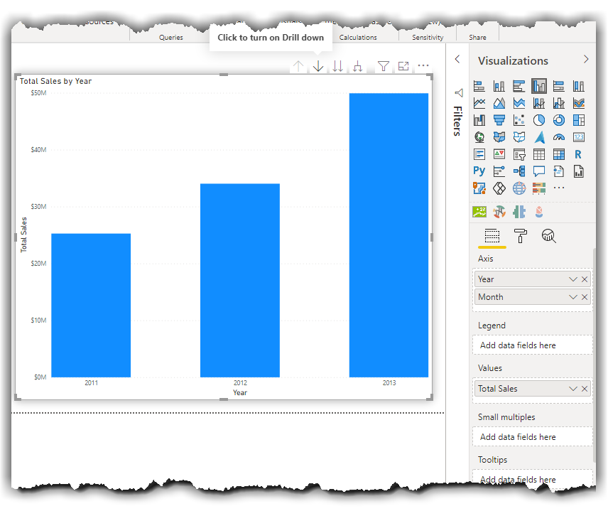 Fig 2: Adding Year and Month columns to the Axis