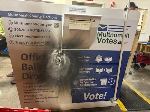 2 ballot drop boxes set on fire in Portland/Vancouver area; 'hundreds' of  ballots destroyed in Washington - oregonlive.com
