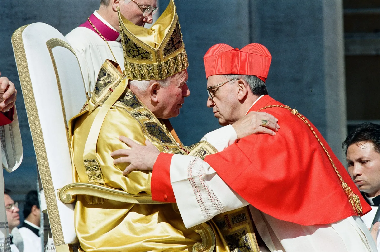 Jorge Mario Bergoglio e Papa João Paulo II