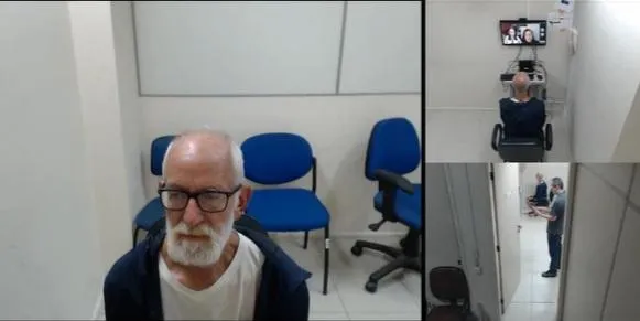 Flávio Beltrão durante depoimento.