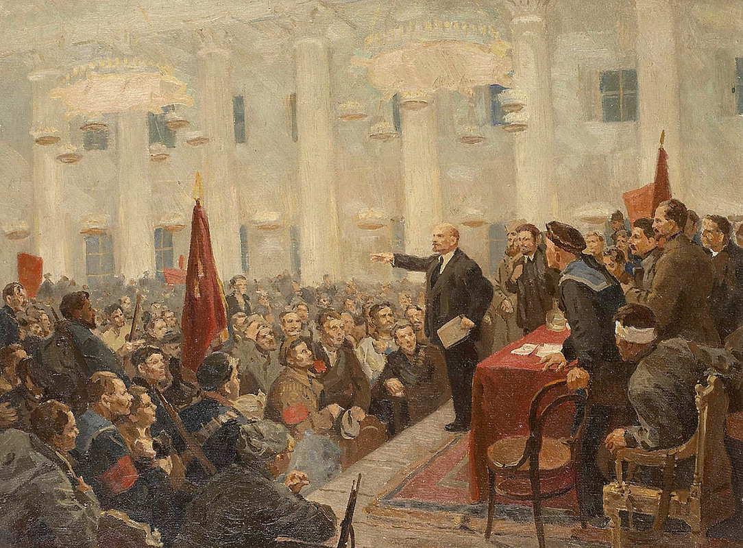 Realismo socialista: lenin discursando