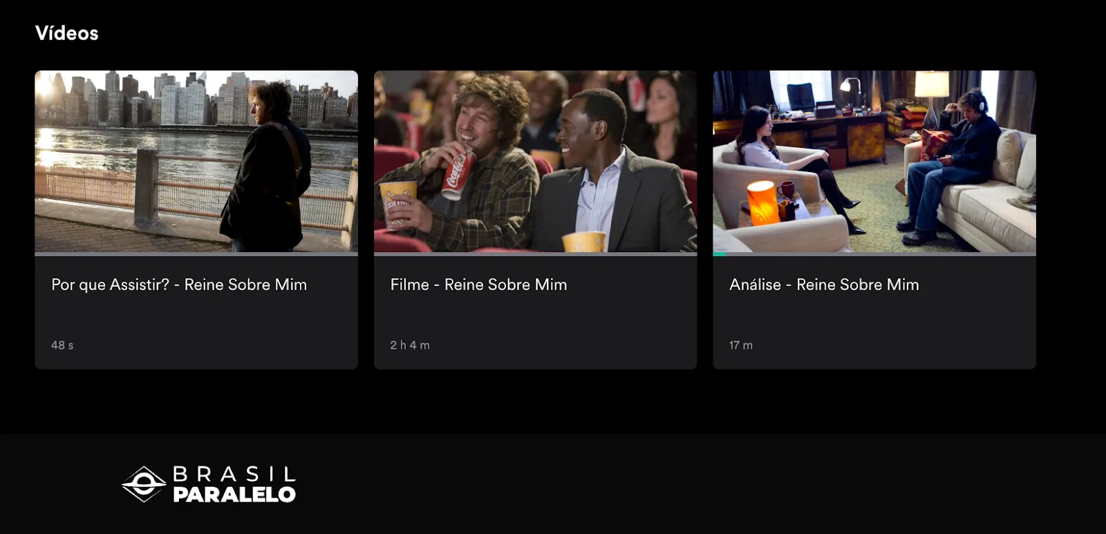 Assista Reine Sobre Mim no Streaming da Brasil Paralelo