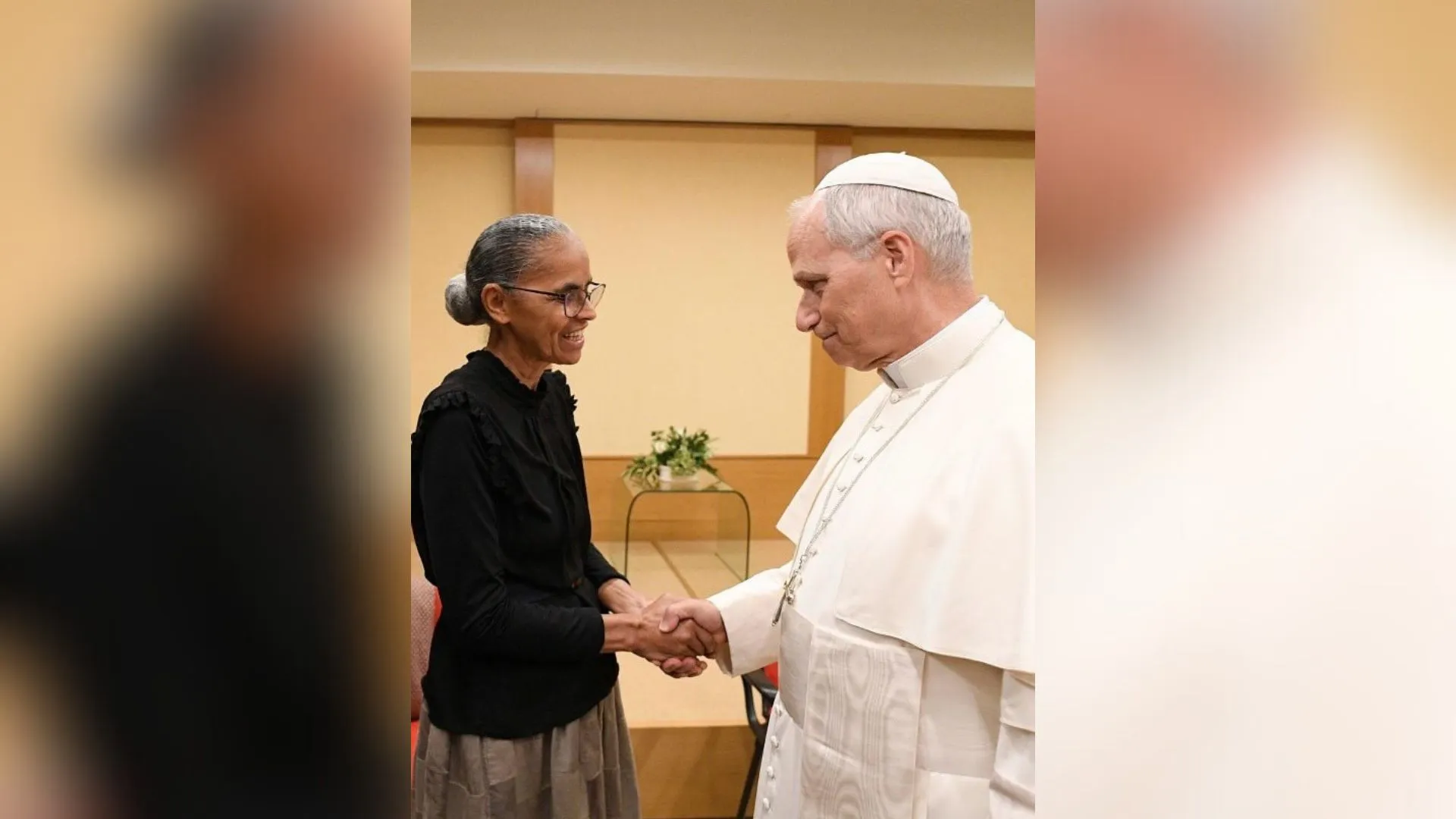 Marina Silva e papa Leão XIV