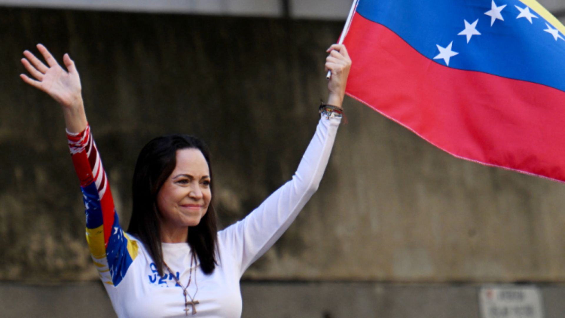 María Corina Machado, ganhadora do Nobel da Paz.