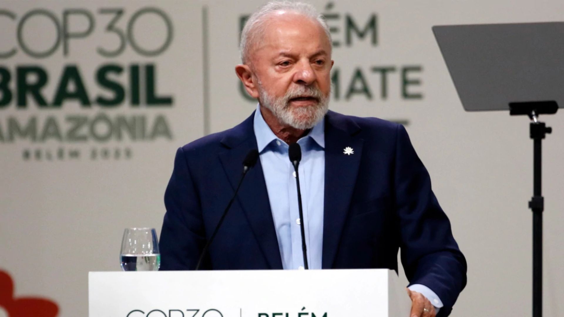 Lula falando na COP30