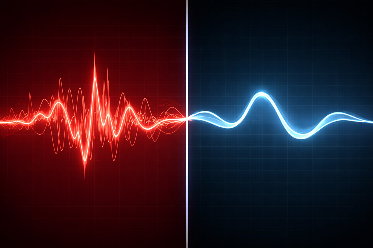 Signal vs noise illustration