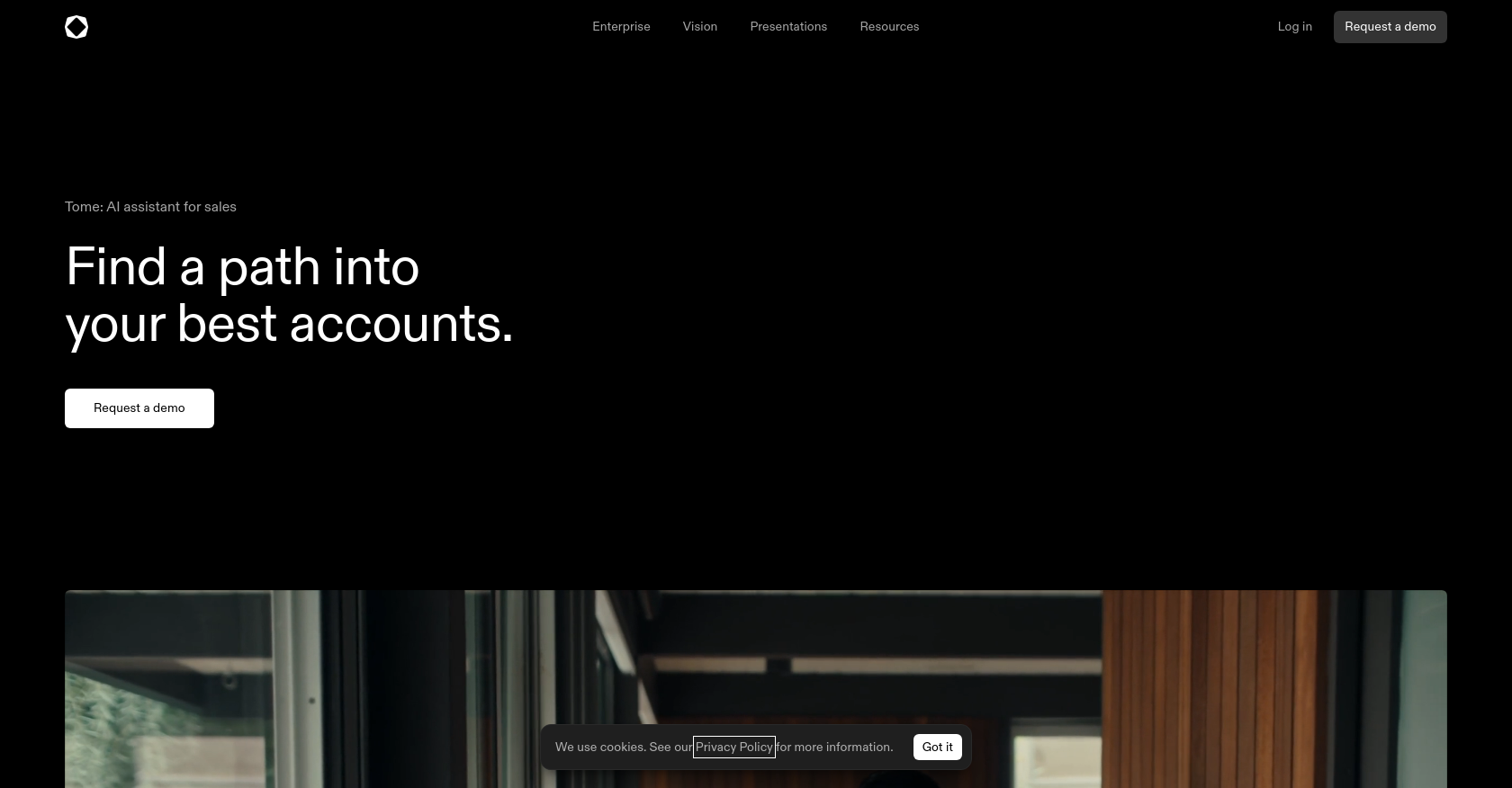 Tome AI Homepage