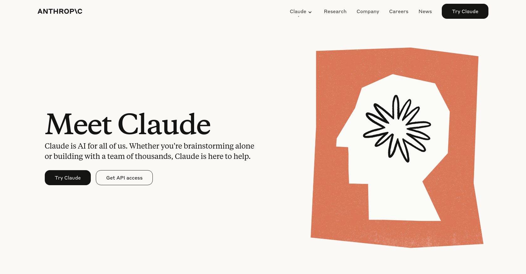 Claude Homepage