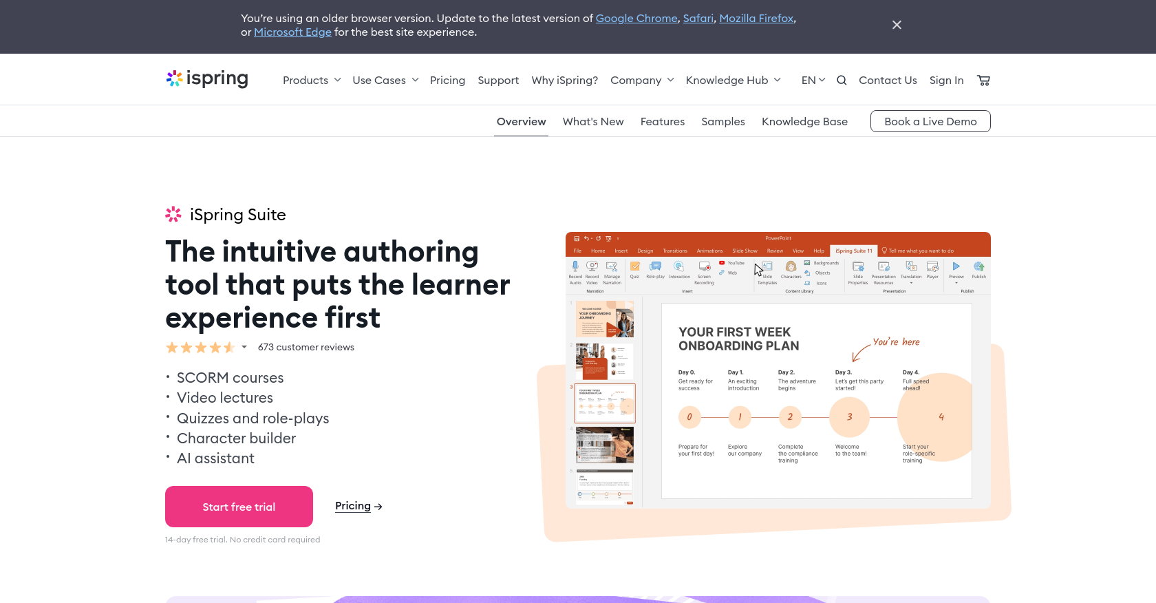 iSpring Suite Homepage