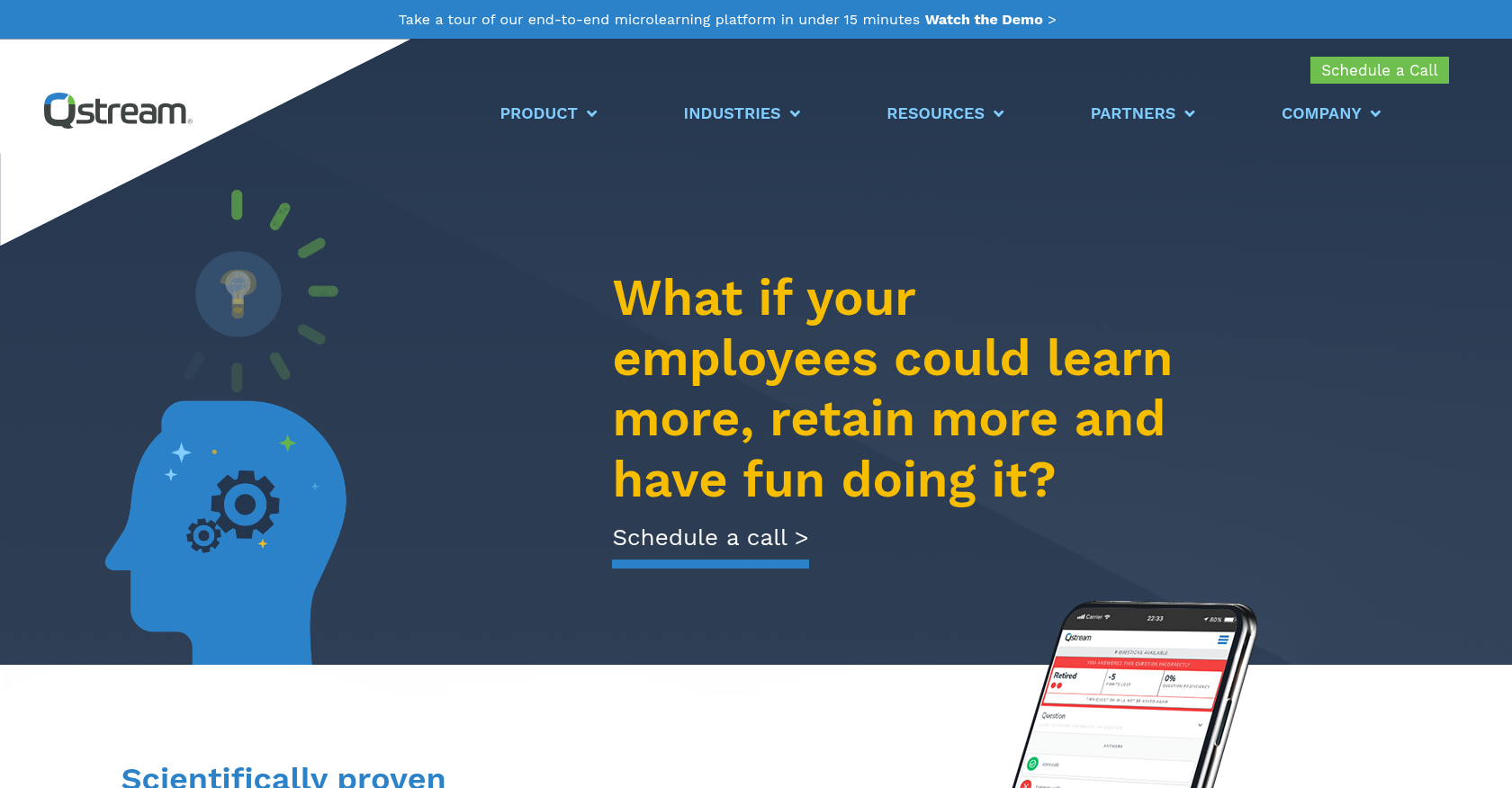 Qstream Homepage