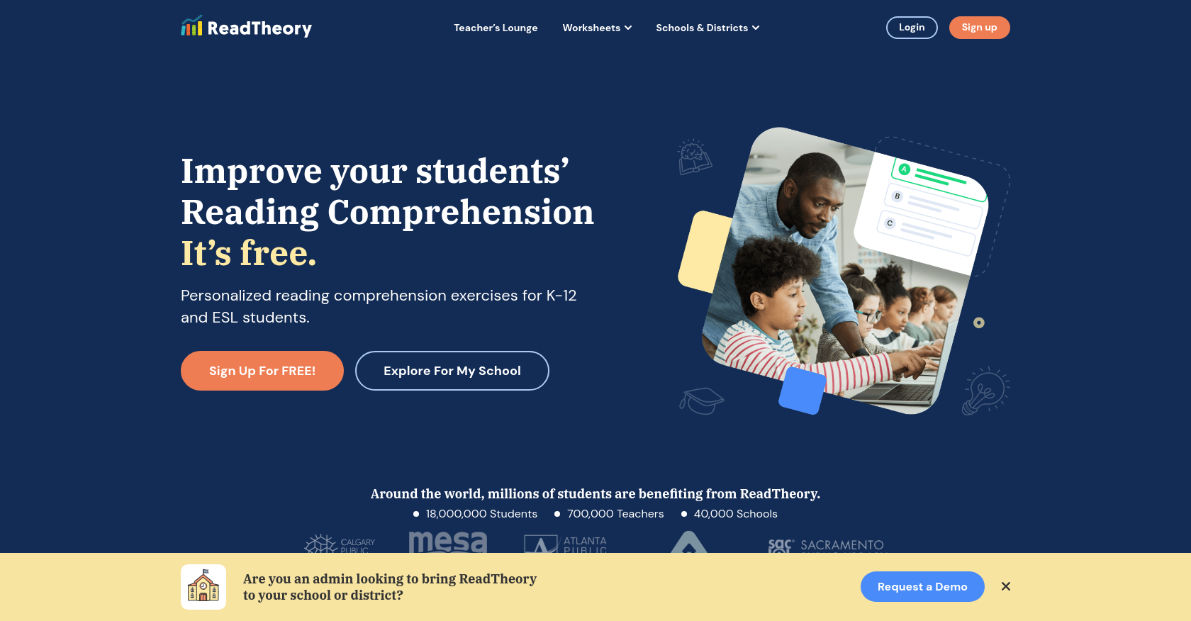 ReadTheory Homepage