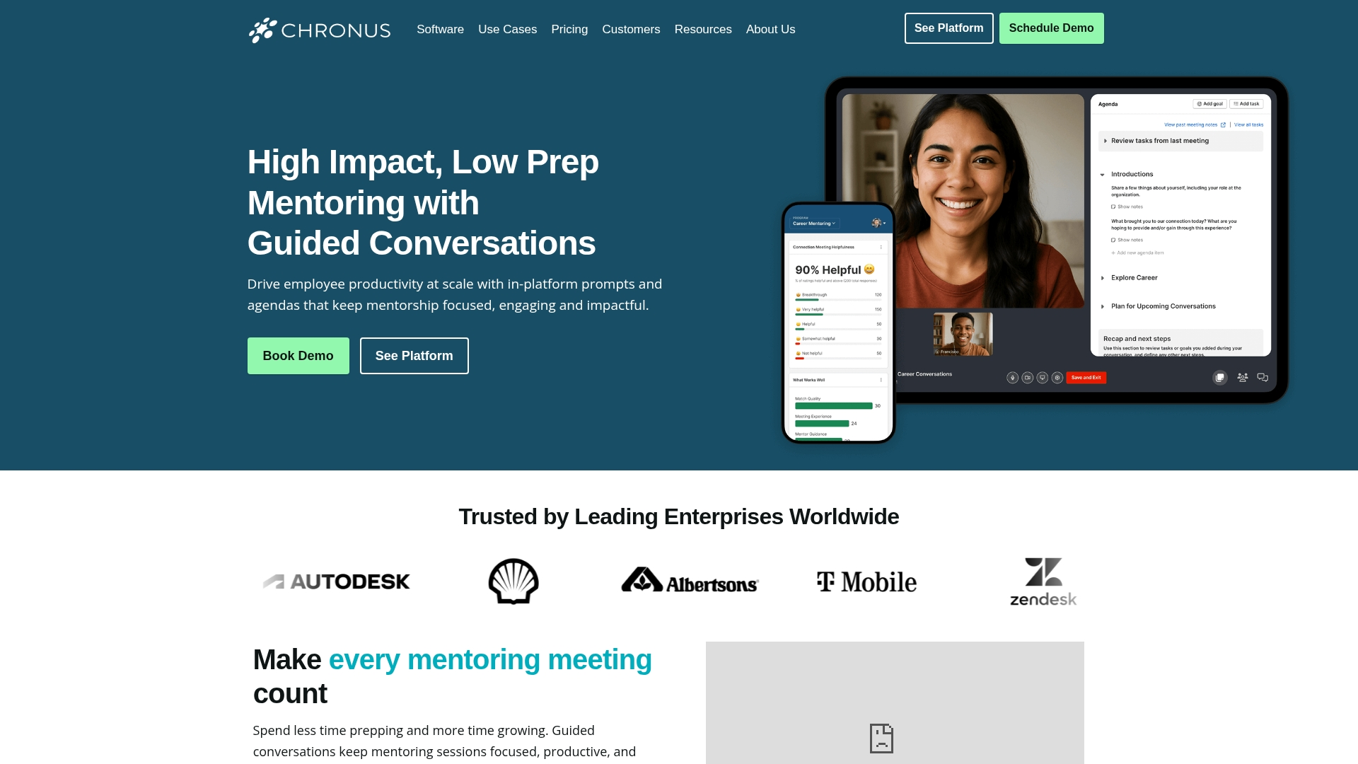 Chronus Platform Homepage