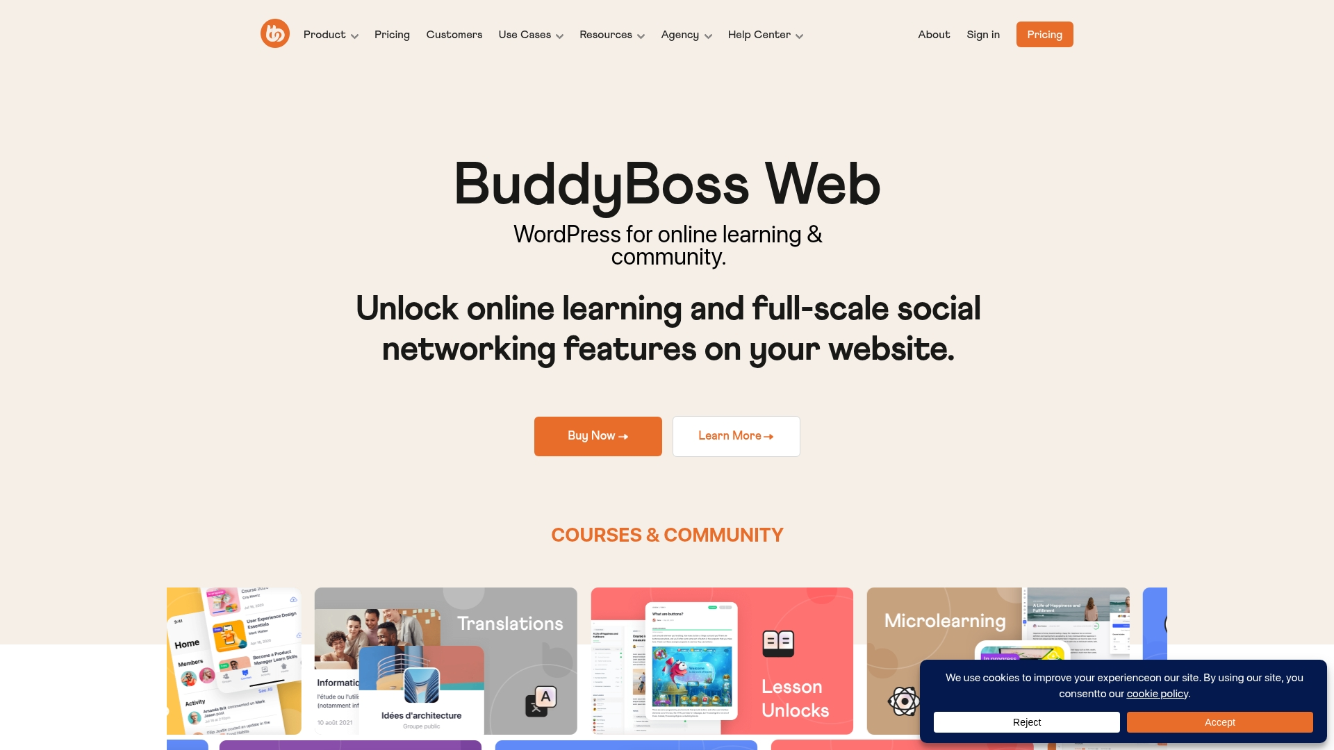 BuddyBoss Homepage