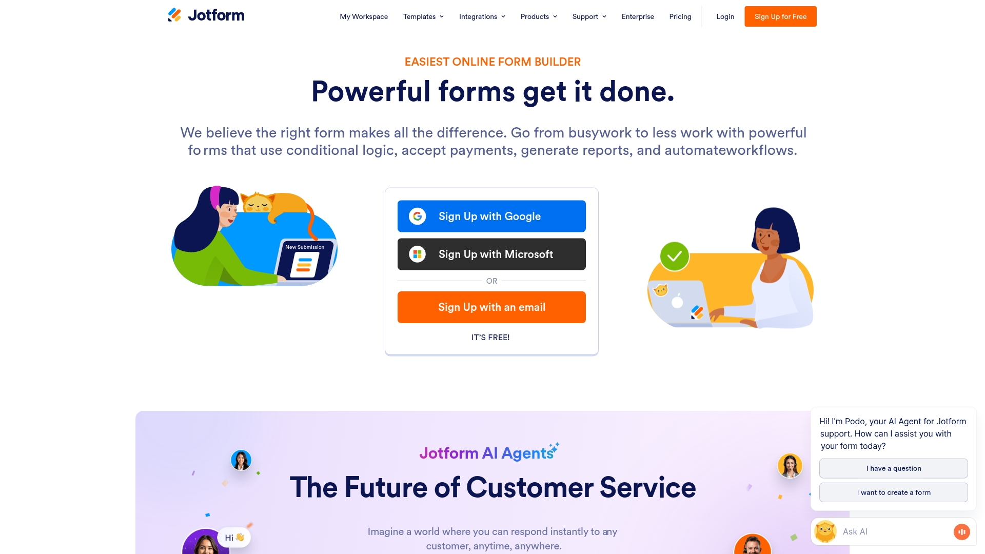 Jotform Homepage