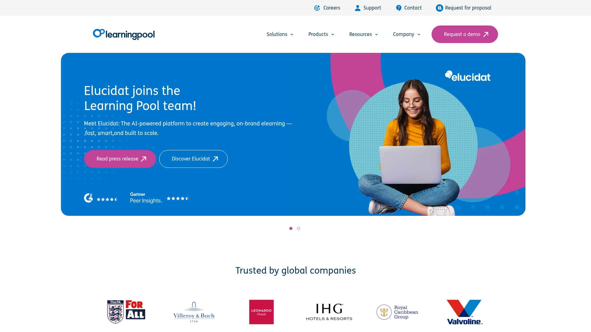 Learning Pool Homepage