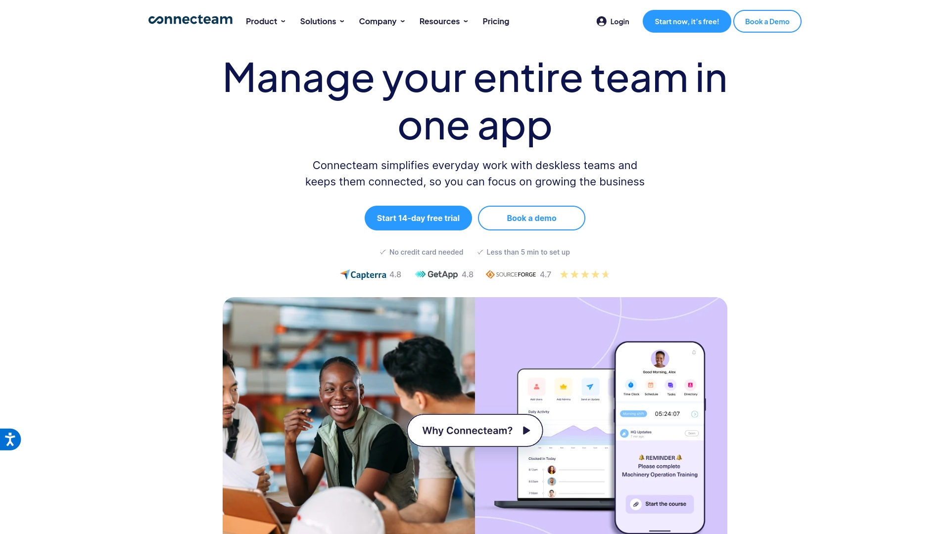 Connecteam Homepage