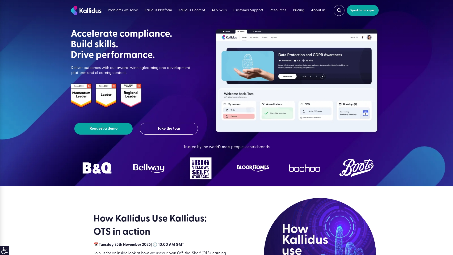Kallidus Homepage