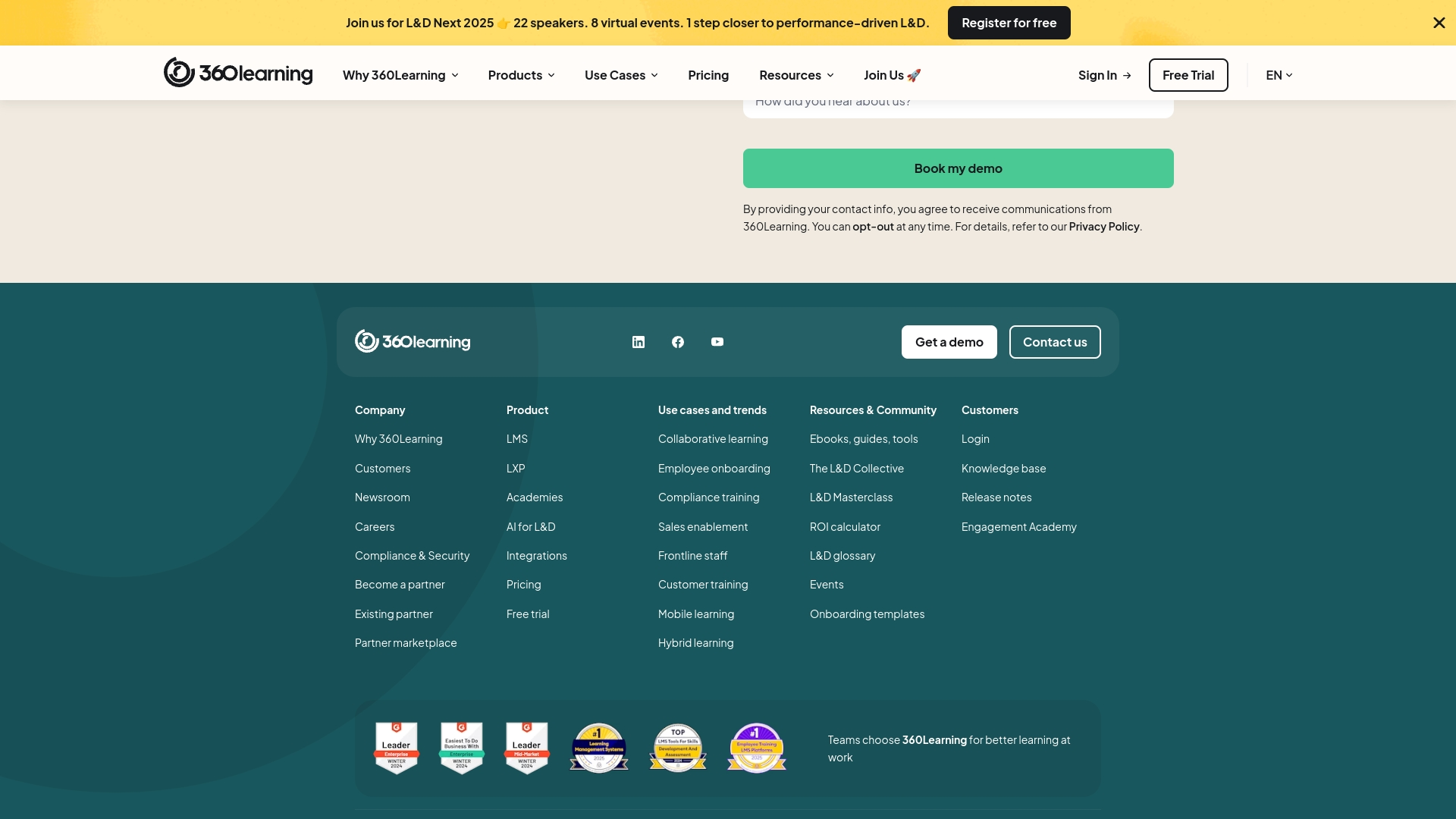 360Learning Homepage