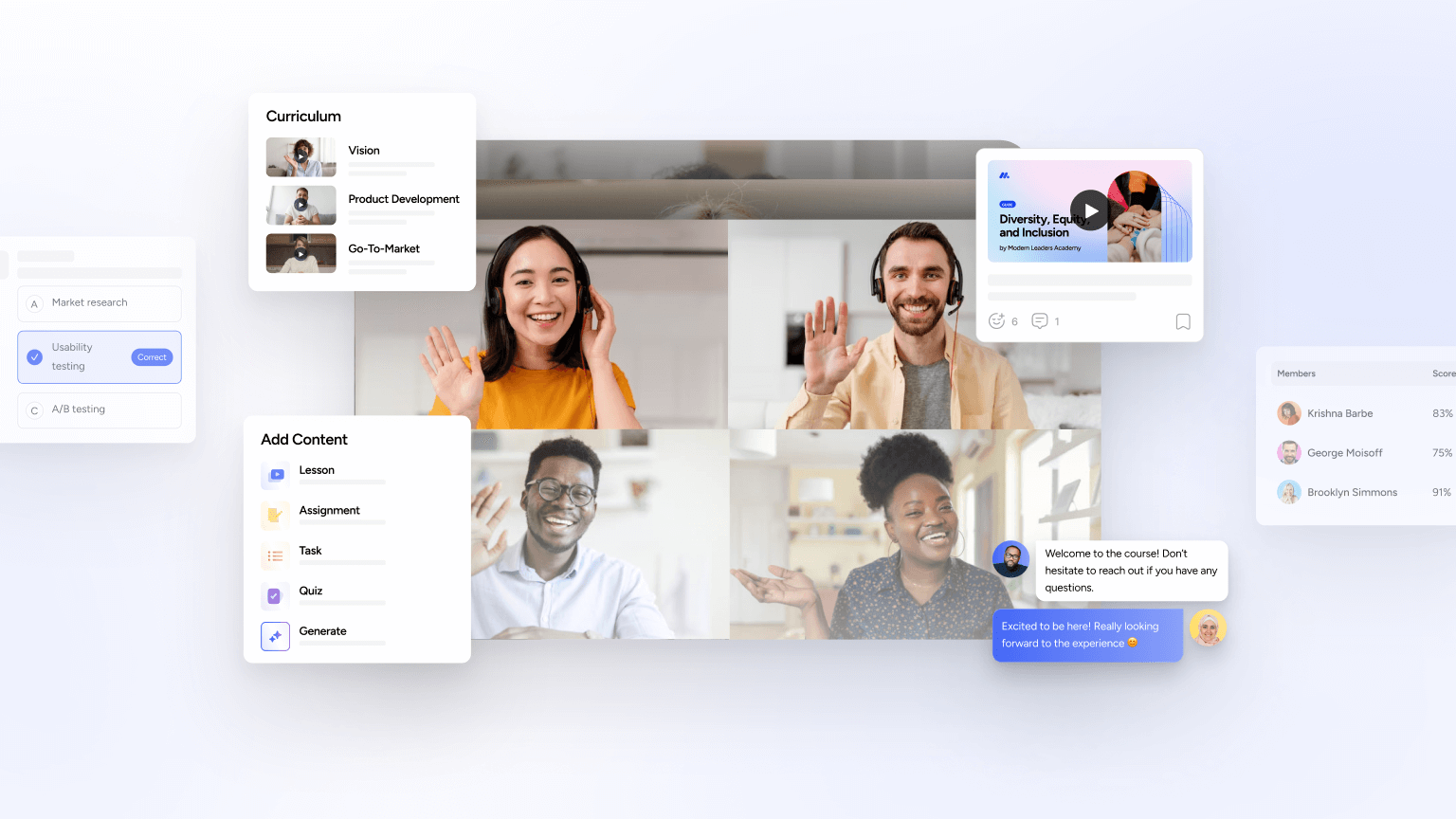 Disco - a modern LMS with a built-in robust video learning tool