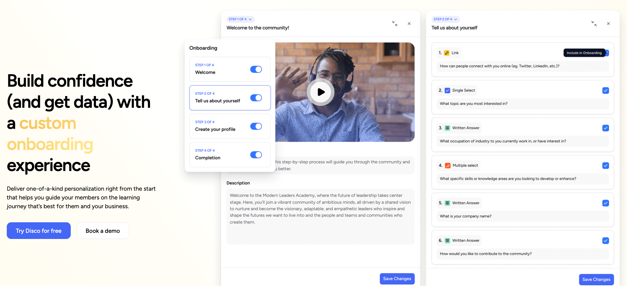 custom onboarding tool for employee training