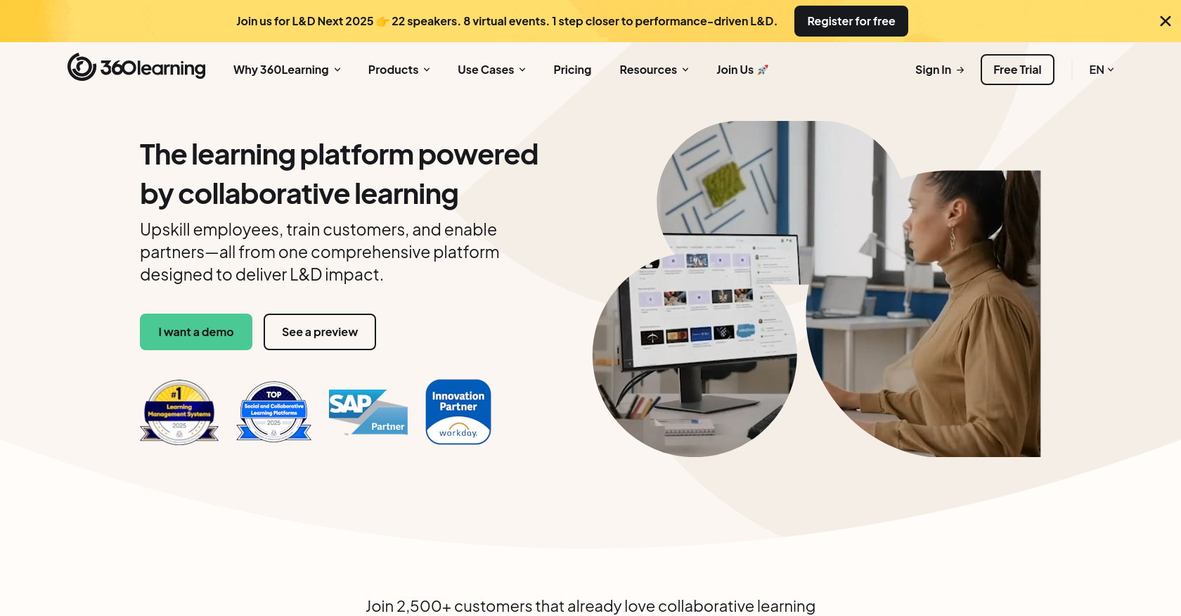 360Learning Homepage
