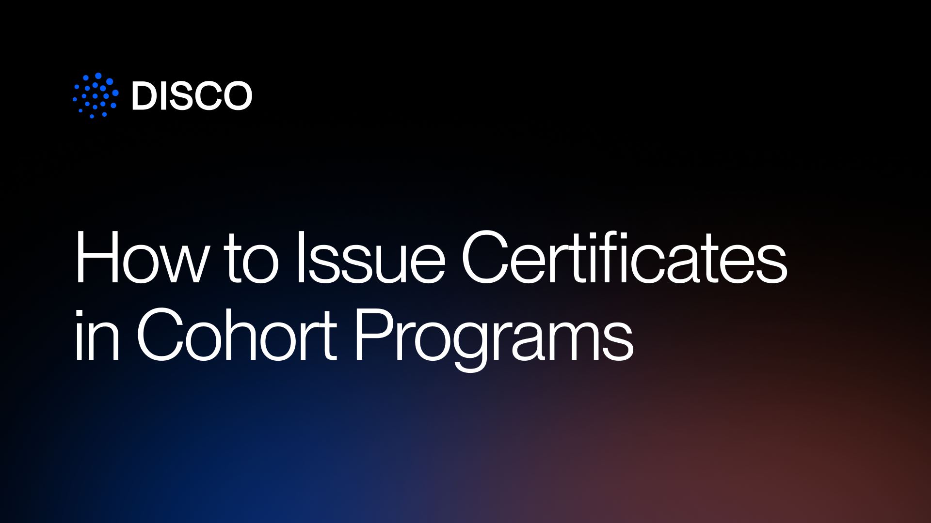 How to Issue Certificates in Cohort Programs