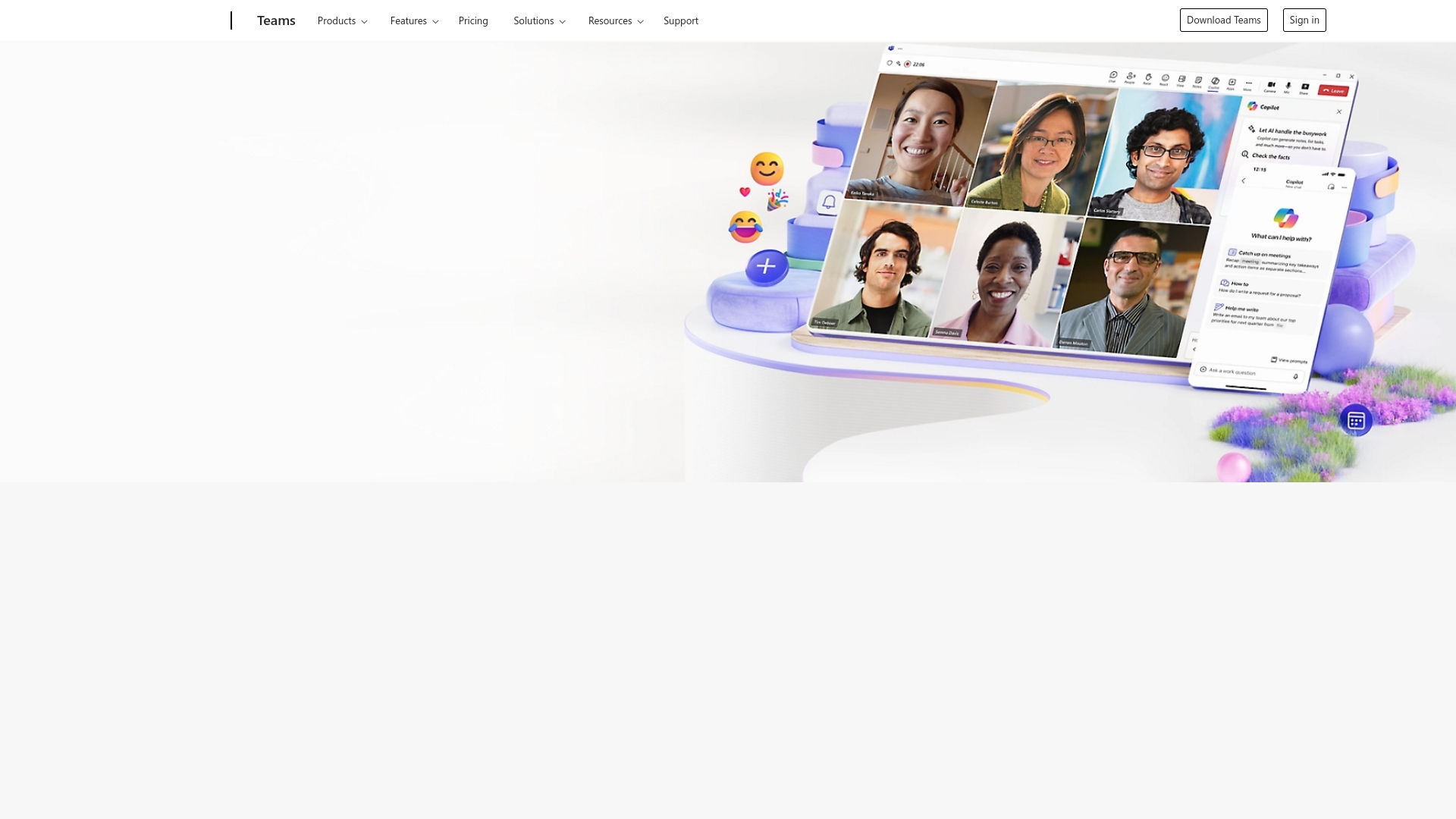 Microsoft Teams Homepage