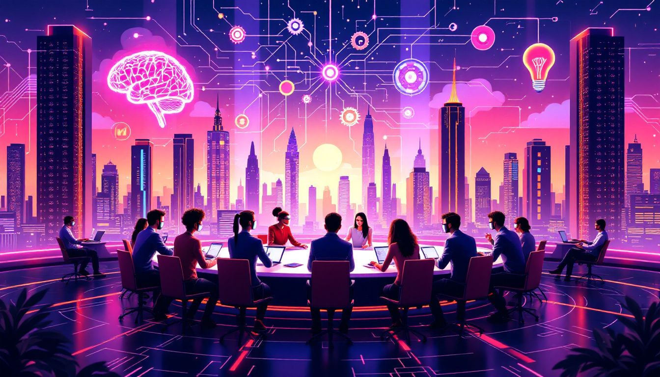 An illustration depicting the importance of AI tools in career development programs.