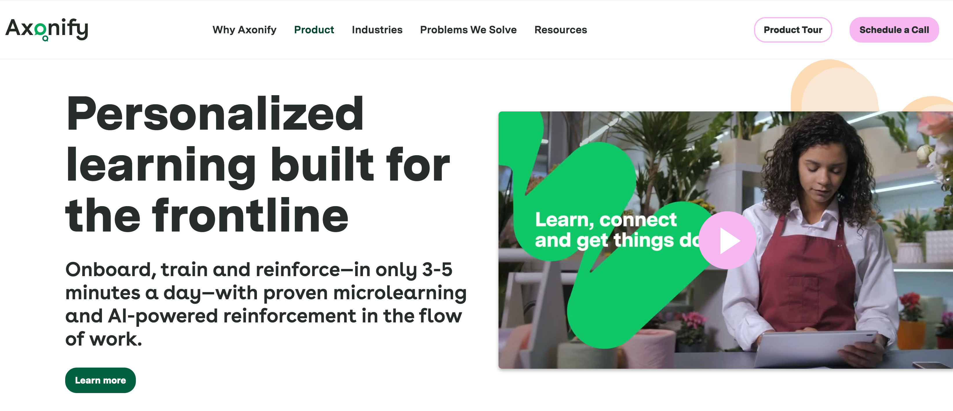 Axonify platform screenshot