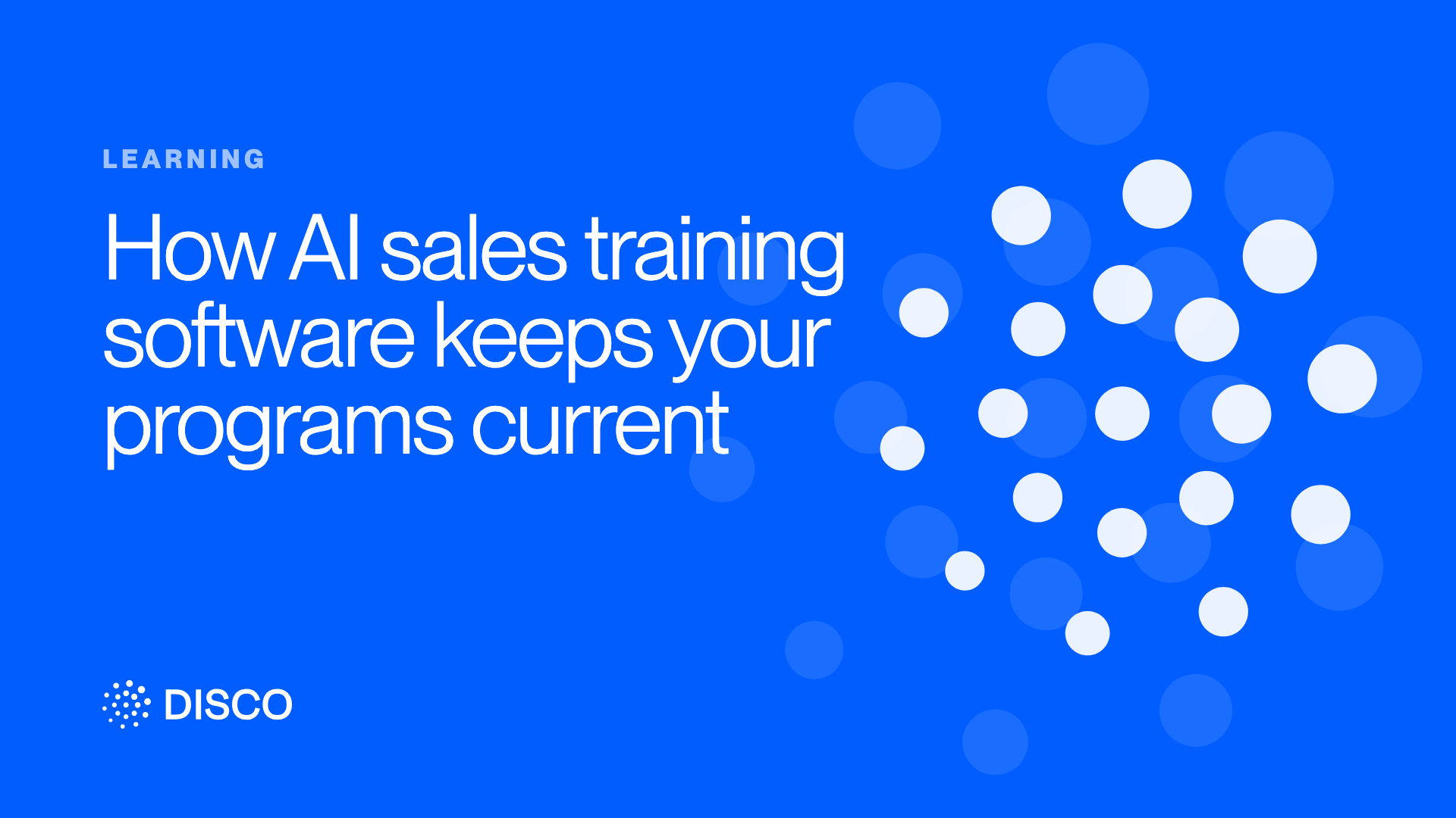 How AI sales training software keeps your programs current