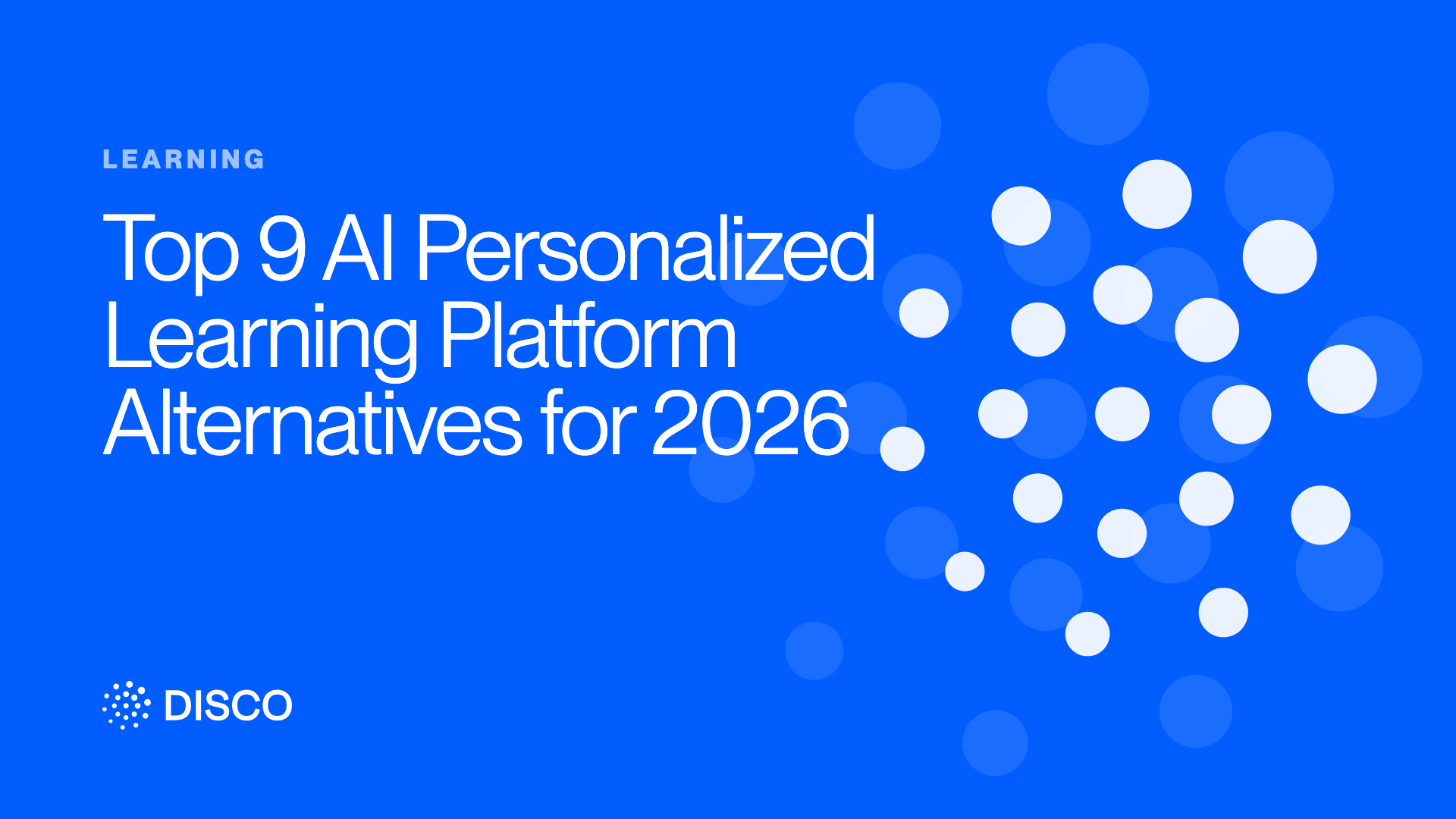 Top 9 AI Personalized Learning Platform Alternatives for 2026