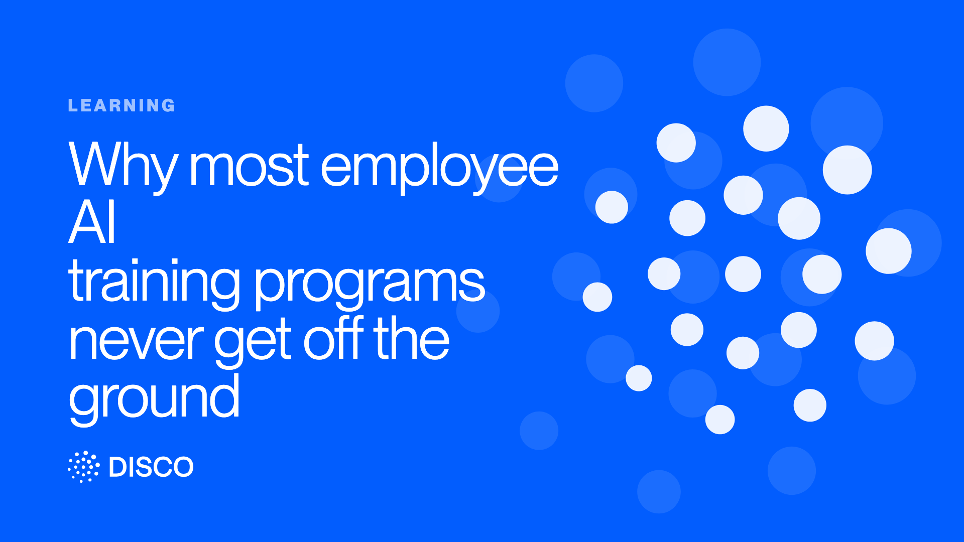 Why most employee AI training programs never get off the ground