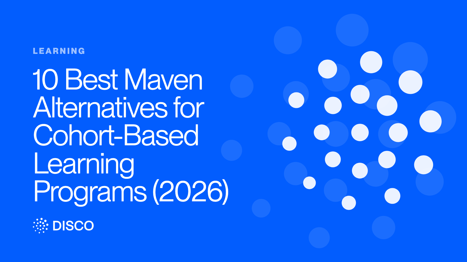 10 Best Maven Alternatives for Cohort-Based Learning Programs (2026)
