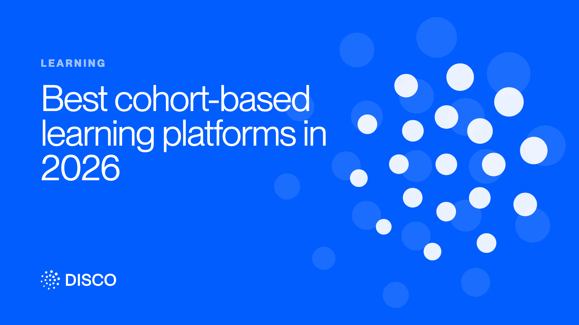 Best cohort-based learning platforms in 2026