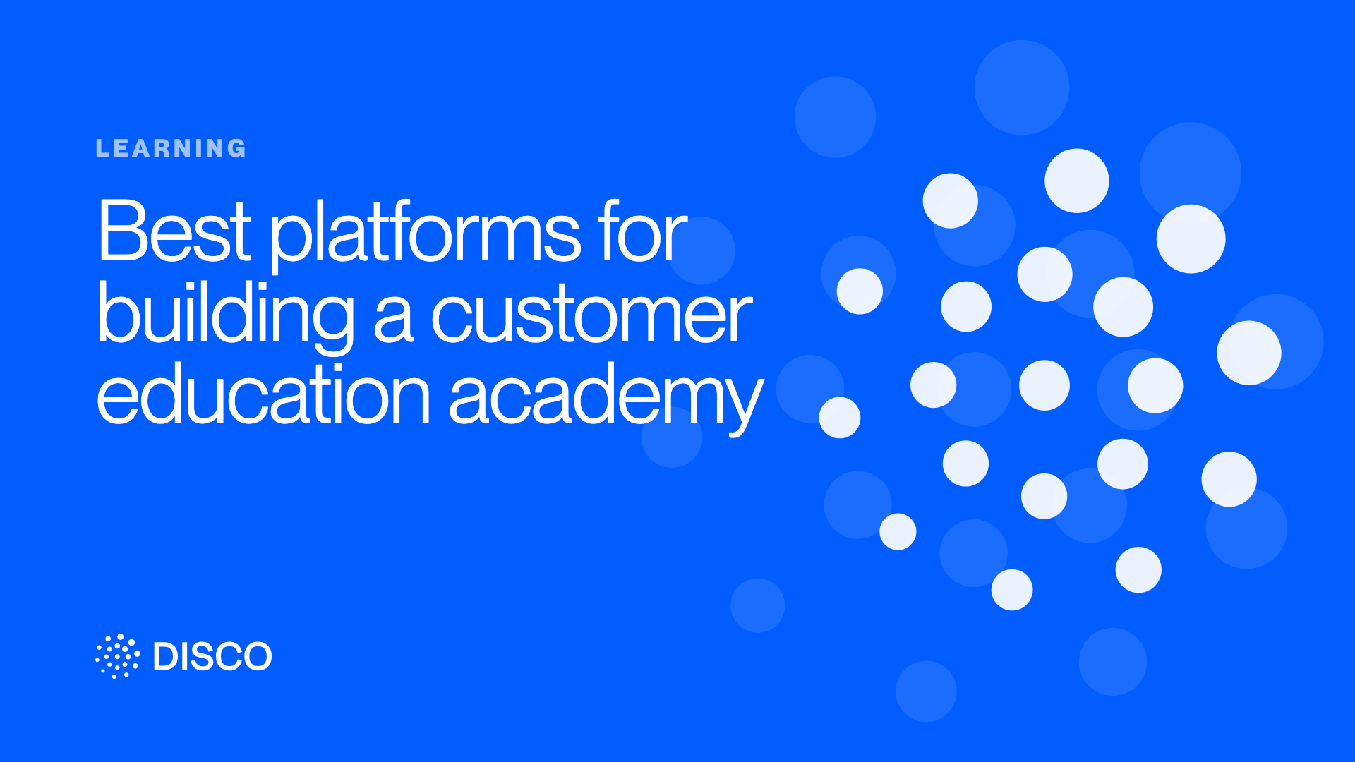 Best platforms for building a customer education academy
