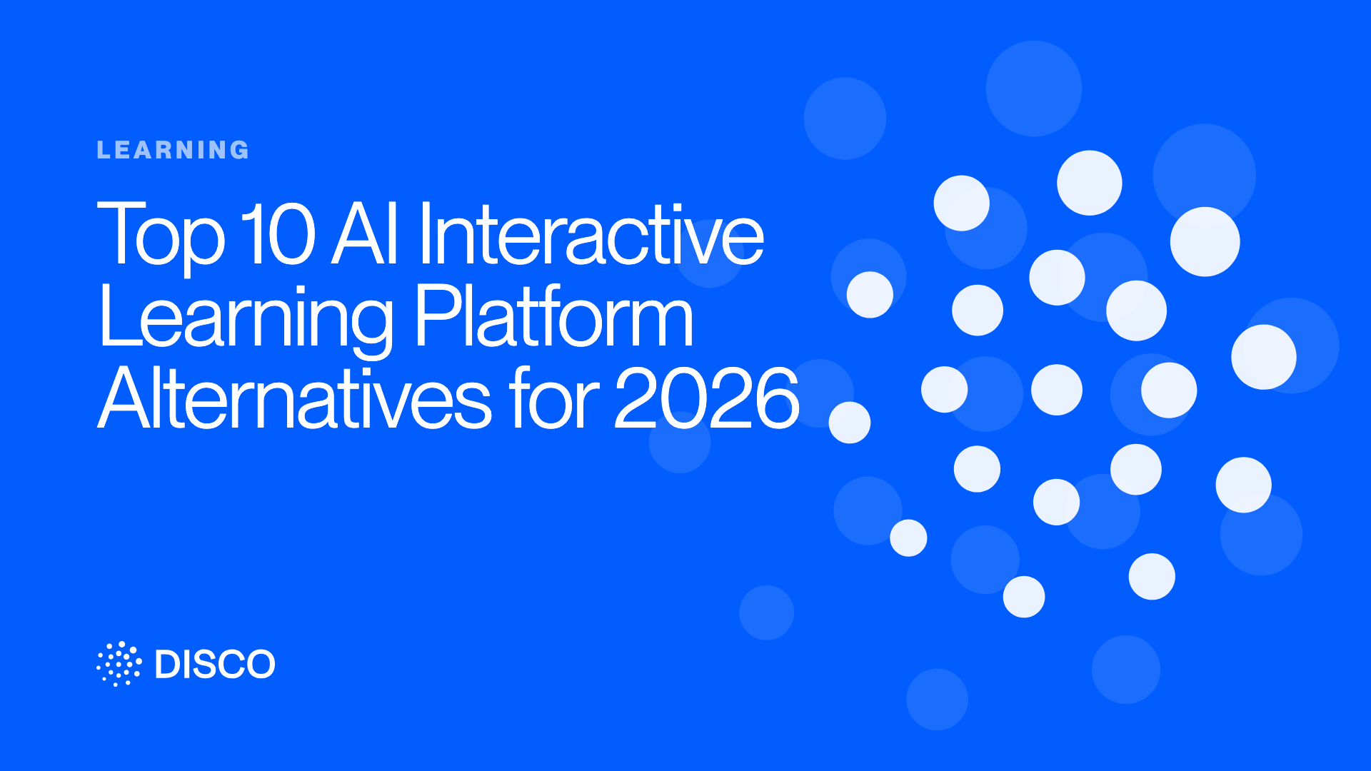 Top 10 AI Interactive Learning Platform Alternatives for 2026