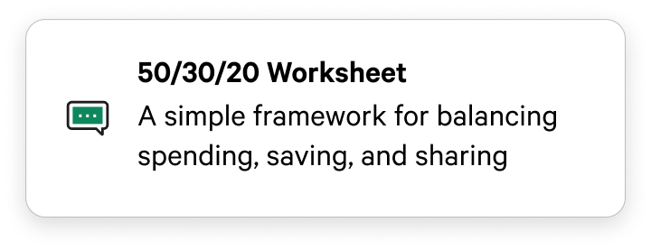 Worksheet popup