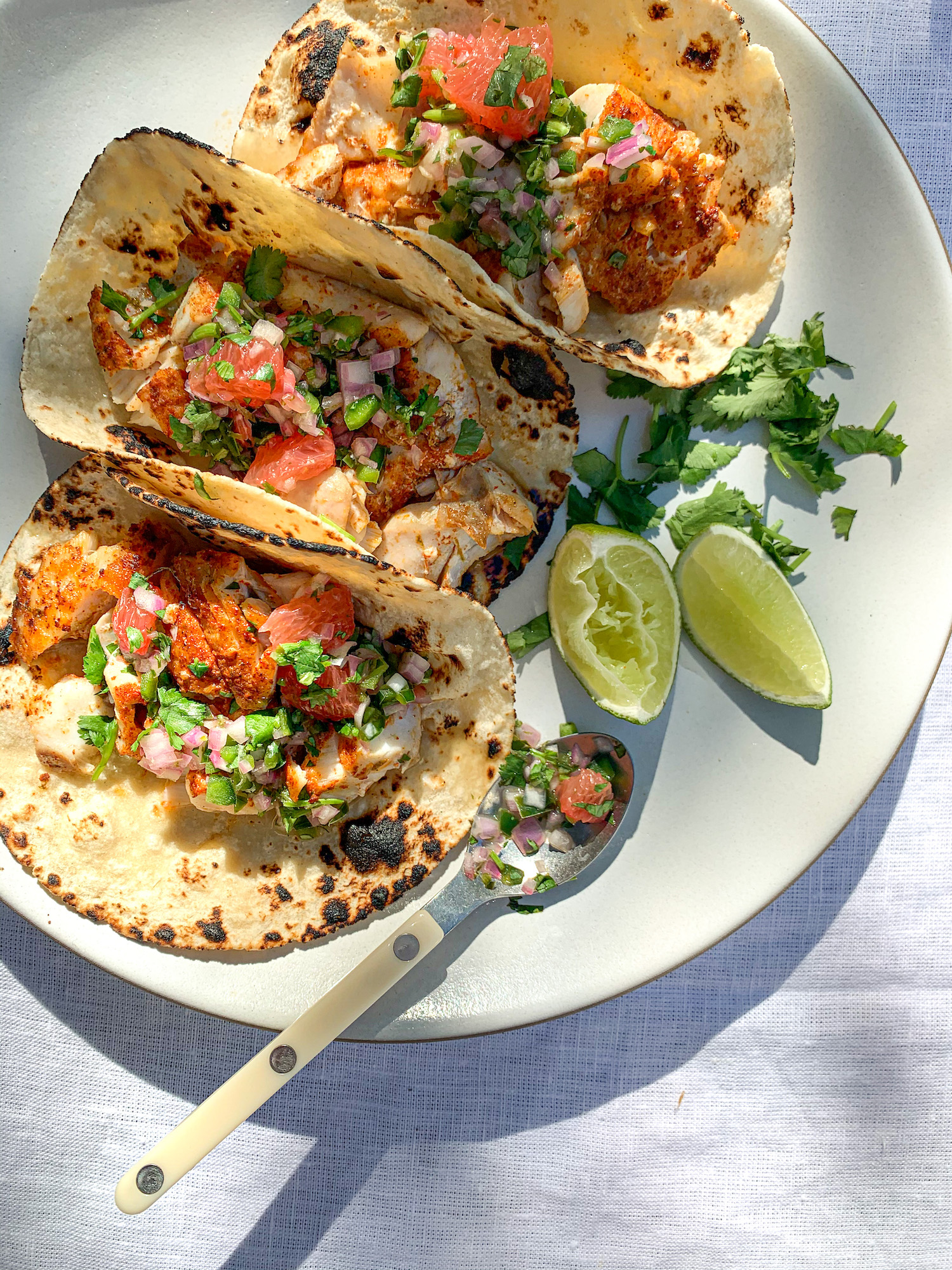 Fish Tacos With Citrus + Jalapeño Salsa