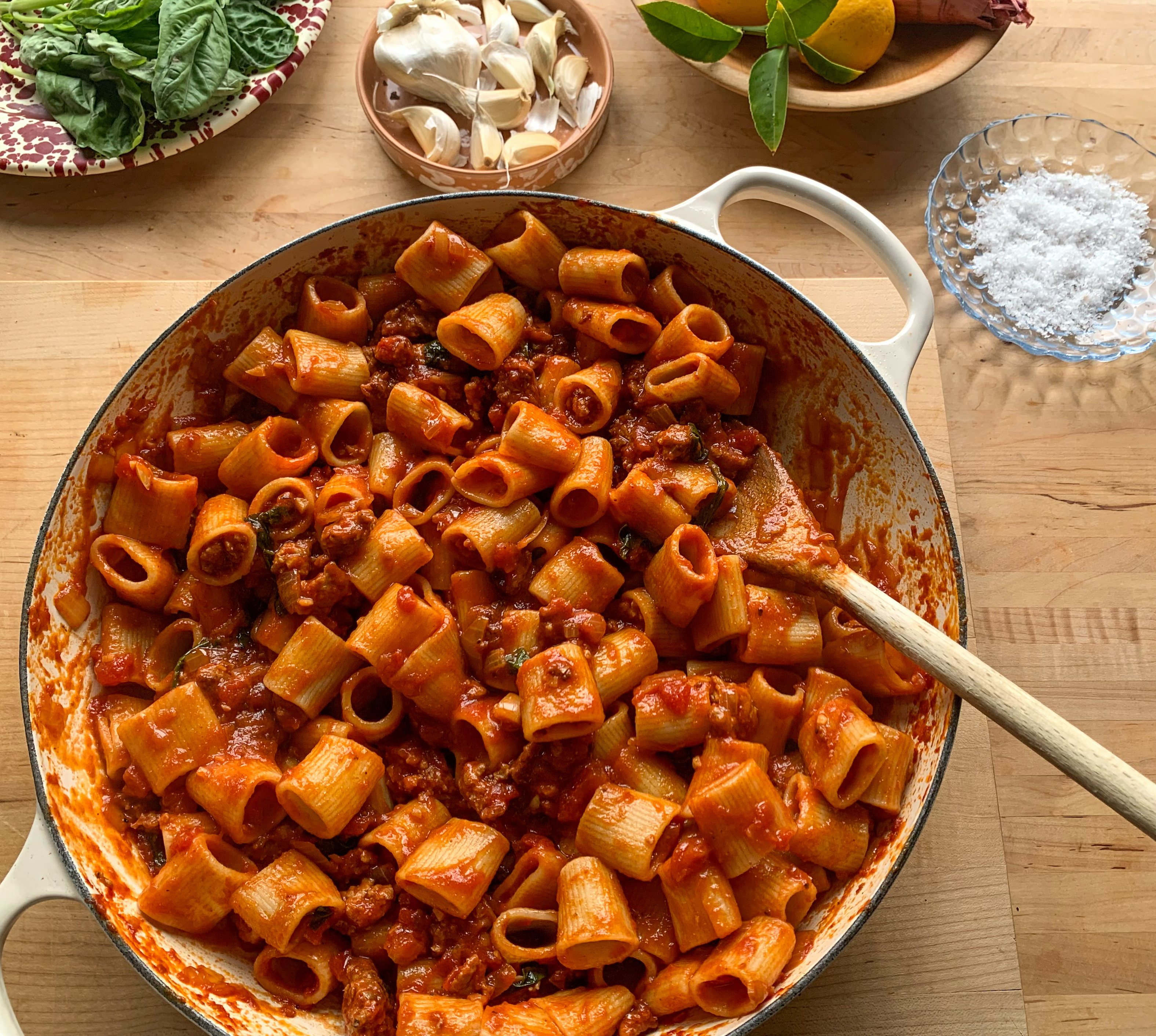 Sweet n Spicy Tomato Sausage Ragù