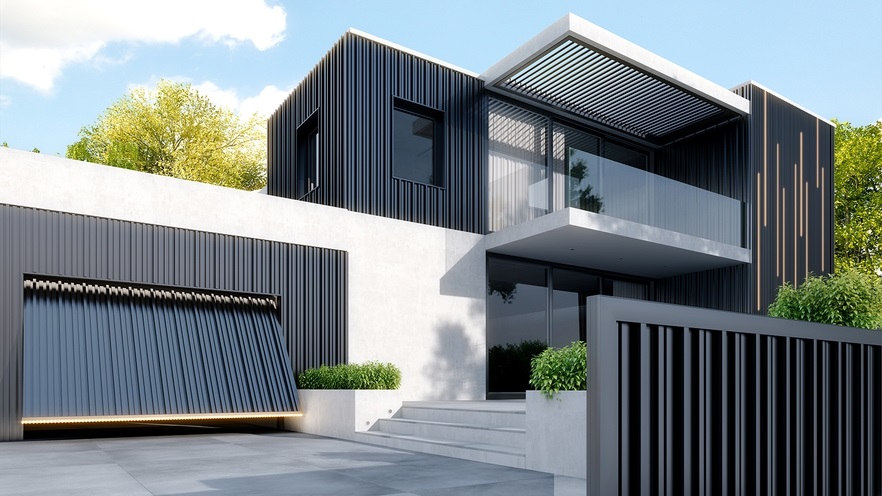 Barcode | Riflaj ignifug exterior | riflaj ignifug interior | fatada ventilata | placare casa cu riflaj aluminiu | sisteme de prindere fatada ventilata | riflaj cu leduri