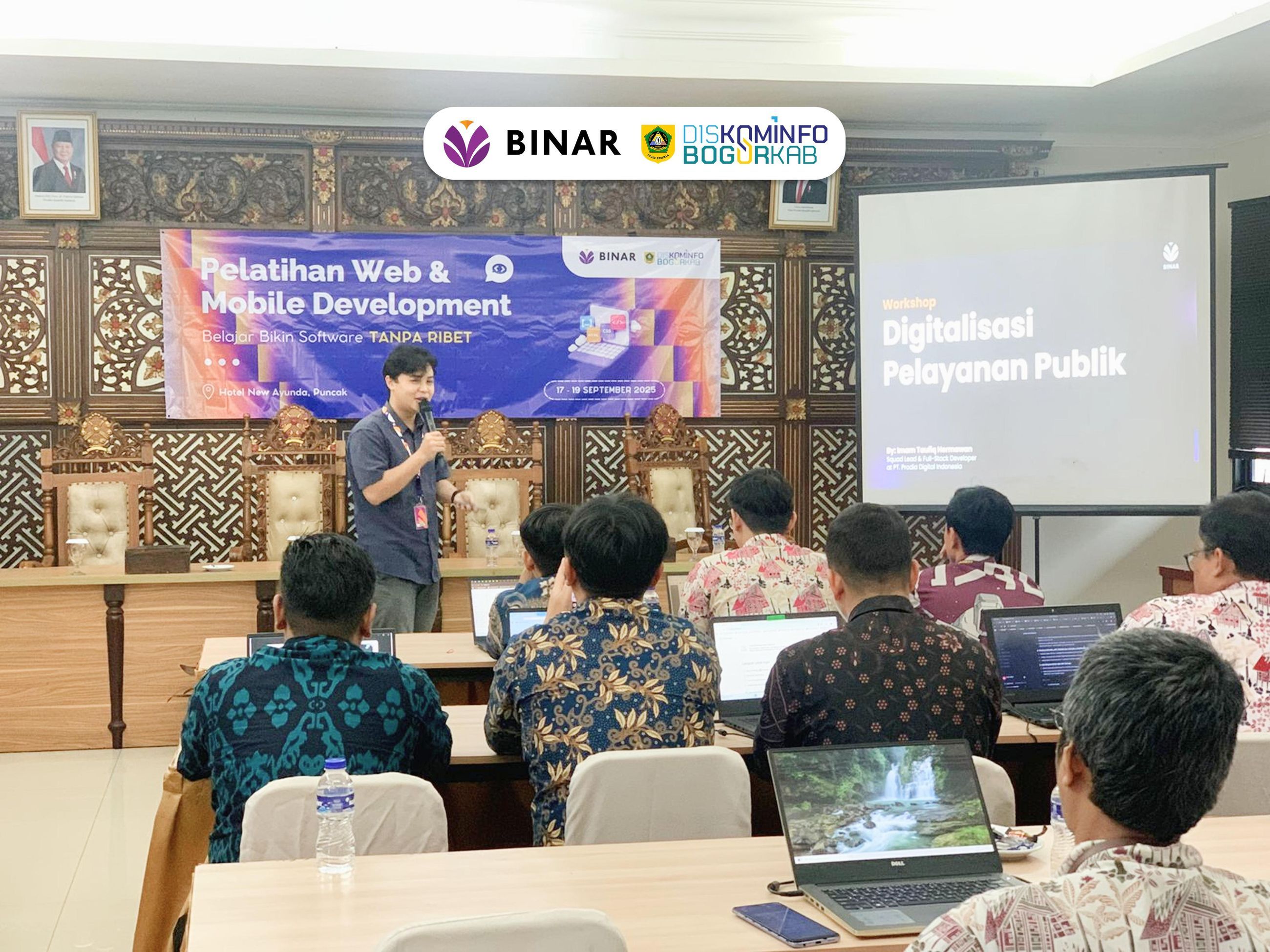 ASN Bogor Go Digital Lewat Workshop Software Development BINAR
