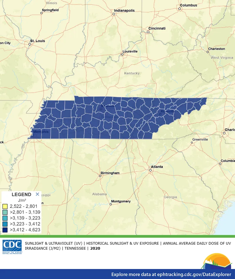 Tennessee sunlight strength