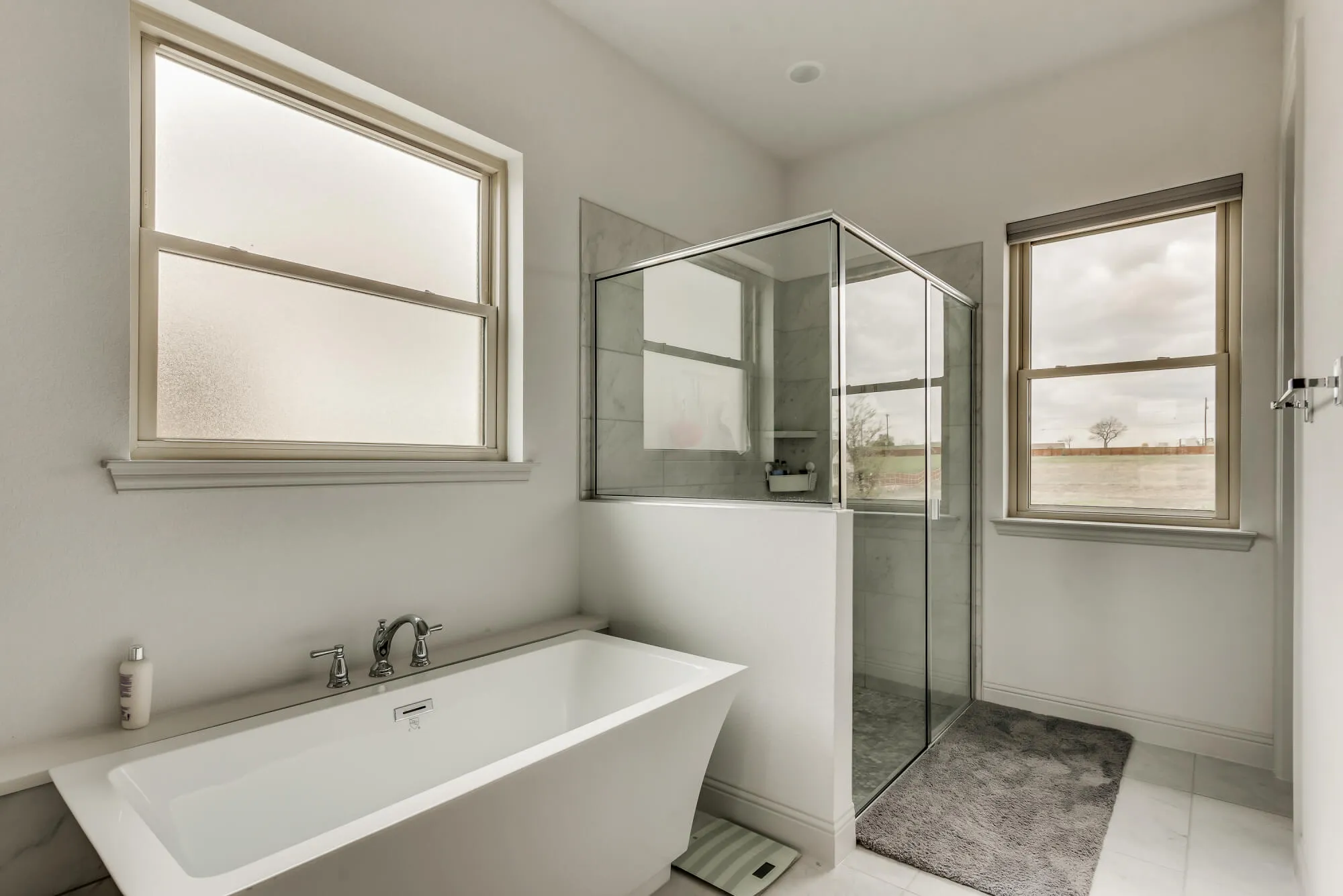 Bathroom with new windows