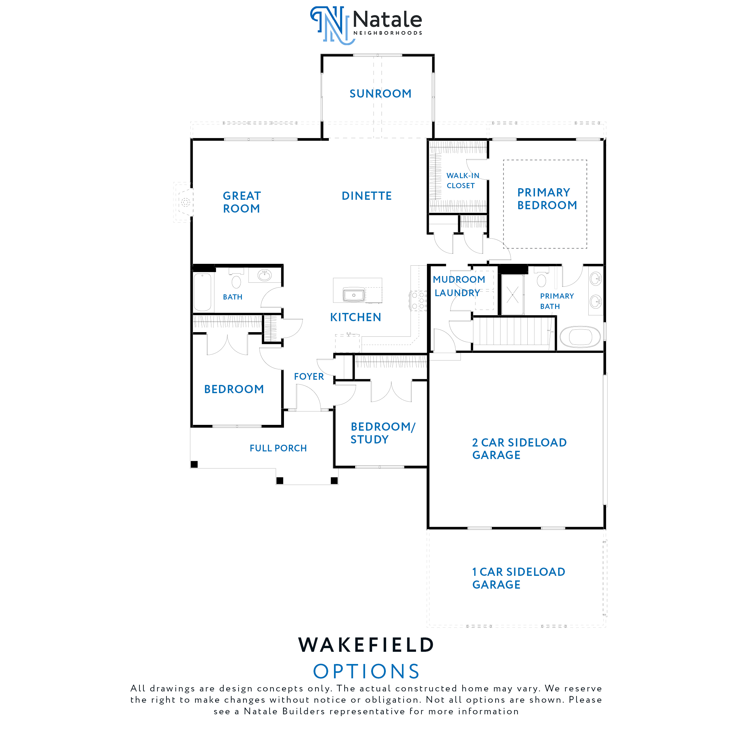 Wakefield Floorplan Options