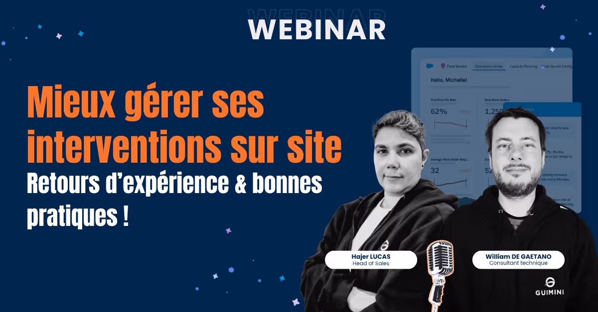Banniere du webinar sur Field Service