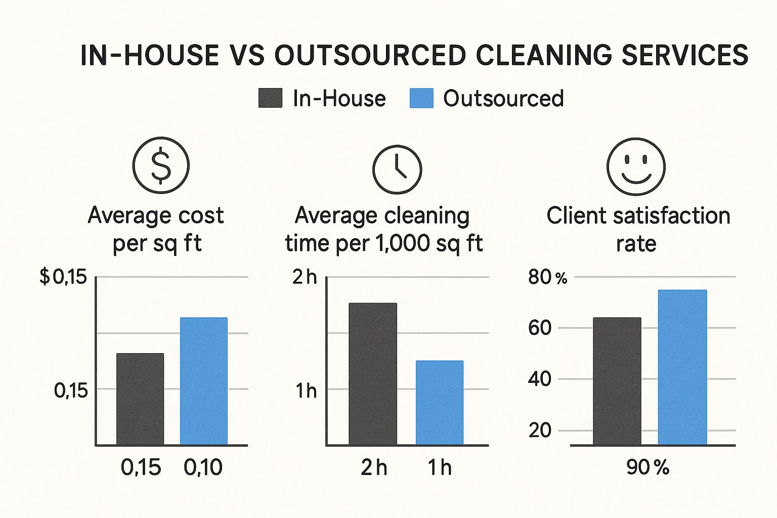 Infographic about commercial cleaning services in toronto
