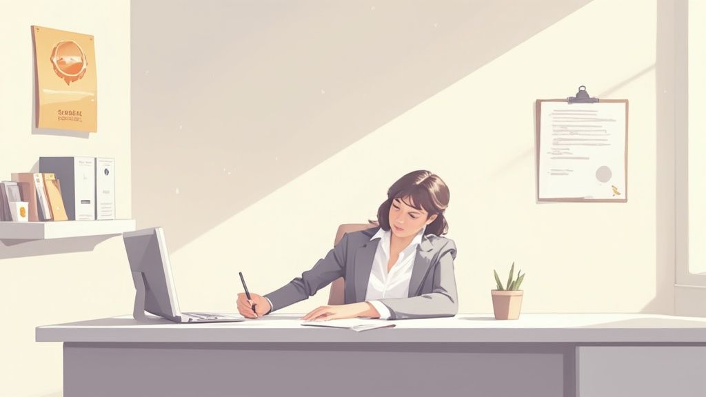 A clean and modern office space in Vaughan, reflecting professional cleaning services.